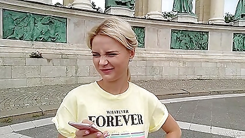 Hot blonde with sex toys