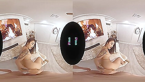 Sexy blonde milf with big tits masturbates