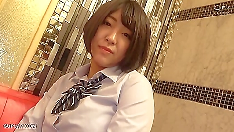 Sexy young chick fucked by a toy