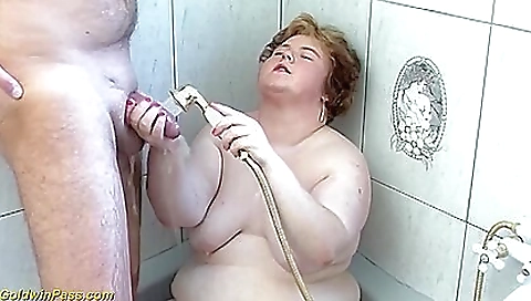 Mature woman fucks her husband's pussy