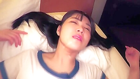 Hotest asian model shows off her ass in stockings