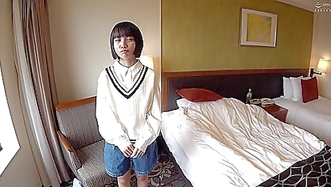 Sexy young brunette hair in sexy lingerie